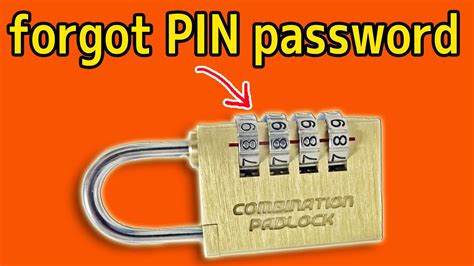 forgot combination lock|how to unlock a combination lock.